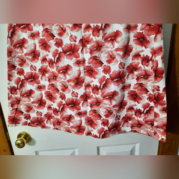 Vintage Mac & Jac Stretch Poppy Print Skirt - Picture 4 of 9